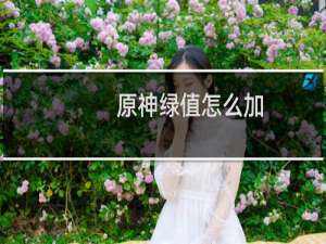 原神绿值怎么加