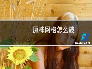 原神网格怎么破