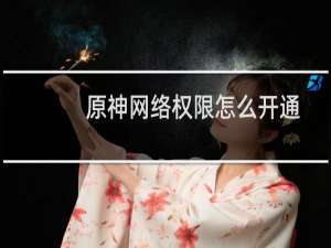 原神网络权限怎么开通