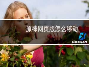 原神网页版怎么移动