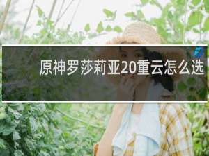 原神罗莎莉亚 重云怎么选