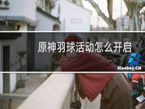 原神羽球活动怎么开启