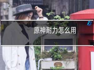 原神耐力怎么用