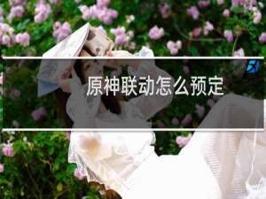 原神联动怎么预定
