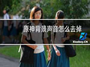 原神背景声音怎么去掉