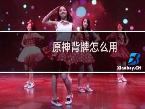 原神背牌怎么用