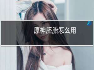 原神胚胎怎么用