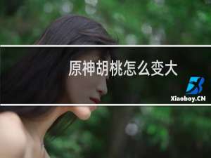 原神胡桃怎么变大