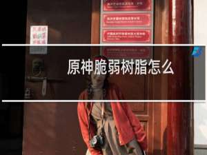 原神脆弱树脂怎么