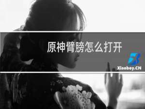 原神臂膀怎么打开