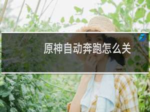 原神自动奔跑怎么关