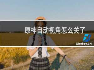 原神自动视角怎么关了