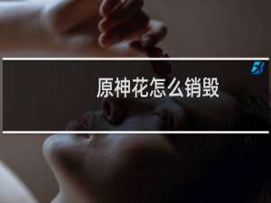 原神花怎么销毁