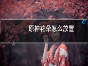 原神花朵怎么放置