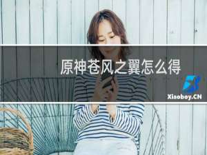 原神苍风之翼怎么得