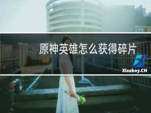 原神英雄怎么获得碎片