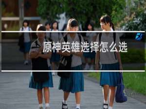 原神英雄选择怎么选
