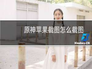 原神苹果截图怎么截图