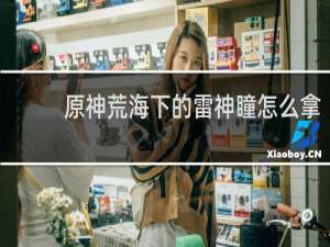 原神荒海下的雷神瞳怎么拿