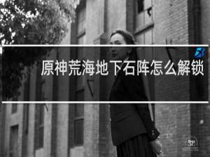 原神荒海地下石阵怎么解锁