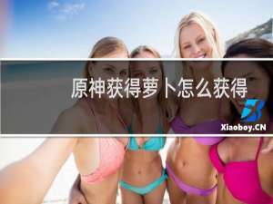 原神获得萝卜怎么获得