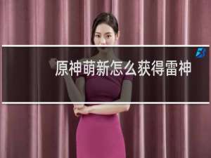 原神萌新怎么获得雷神