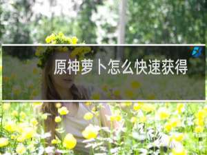 原神萝卜怎么快速获得