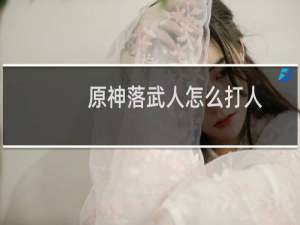原神落武人怎么打人