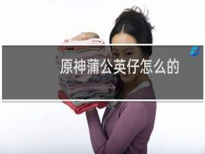 原神蒲公英仔怎么的