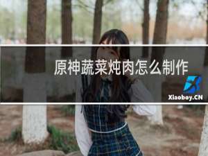 原神蔬菜炖肉怎么制作