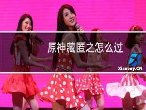 原神藏匿之怎么过