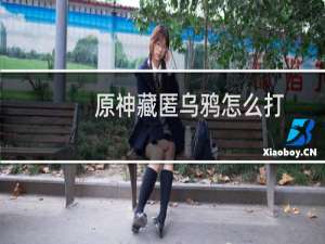 原神藏匿乌鸦怎么打