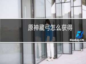 原神藏弓怎么获得