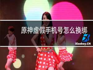原神虚假手机号怎么换绑
