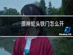 原神蛇头铁门怎么开