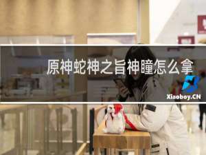 原神蛇神之旨神瞳怎么拿