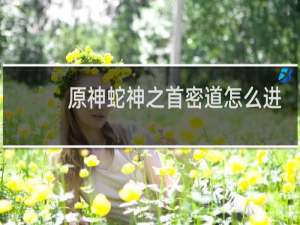 原神蛇神之首密道怎么进