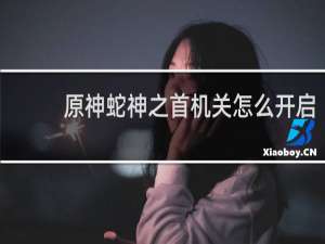 原神蛇神之首机关怎么开启