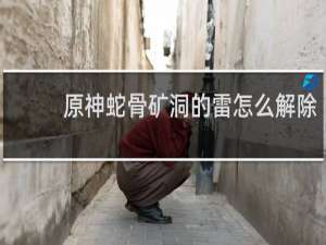 原神蛇骨矿洞的雷怎么解除