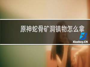 原神蛇骨矿洞镇物怎么拿