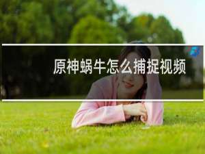 原神蜗牛怎么捕捉视频