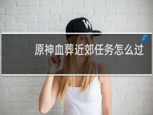 原神血葬近郊任务怎么过