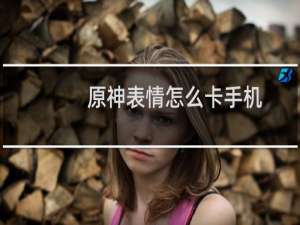 原神表情怎么卡手机