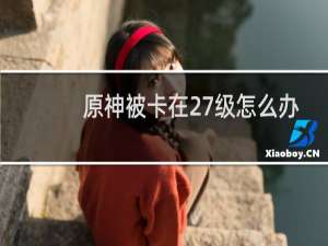 原神被卡在27级怎么办