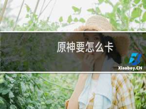 原神要怎么卡