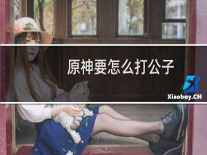 原神要怎么打公子