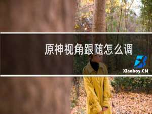原神视角跟随怎么调