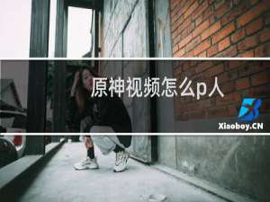 原神视频怎么p人