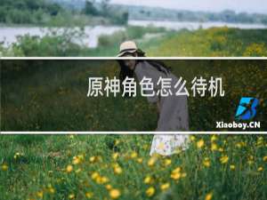 原神角色怎么待机