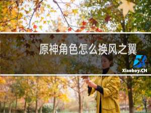 原神角色怎么换风之翼